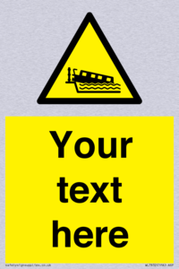 Custom warning grounding narrow boat on lock cill